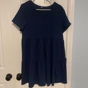 Navy Flowy Dress